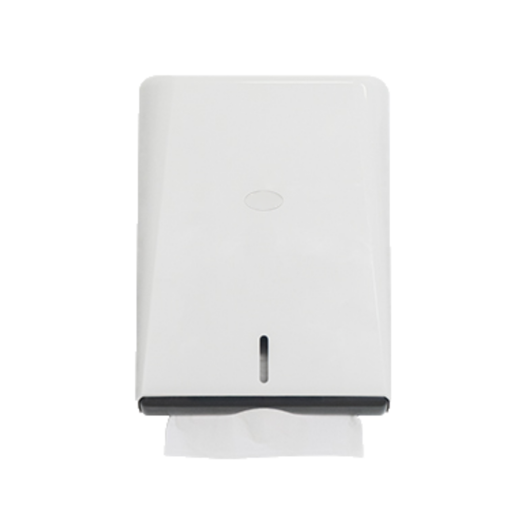 distributeur d'essuie-mains blanc feuille à feuille plié z