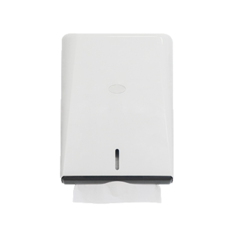 distributeur d'essuie-mains blanc feuille à feuille plié z