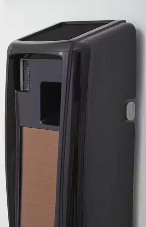 Diffuseur de parfum par aérosol microburst lumecell noir vu de côté droit